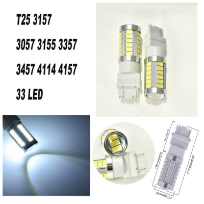 White Parking Lights T25 3057 3157 4157 33 SMD LED Bulb A1 Fits Dodge Eagle A