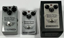 Mad Professor Stone Grey Distortion Analog Guitar Pedal w Box and Insert