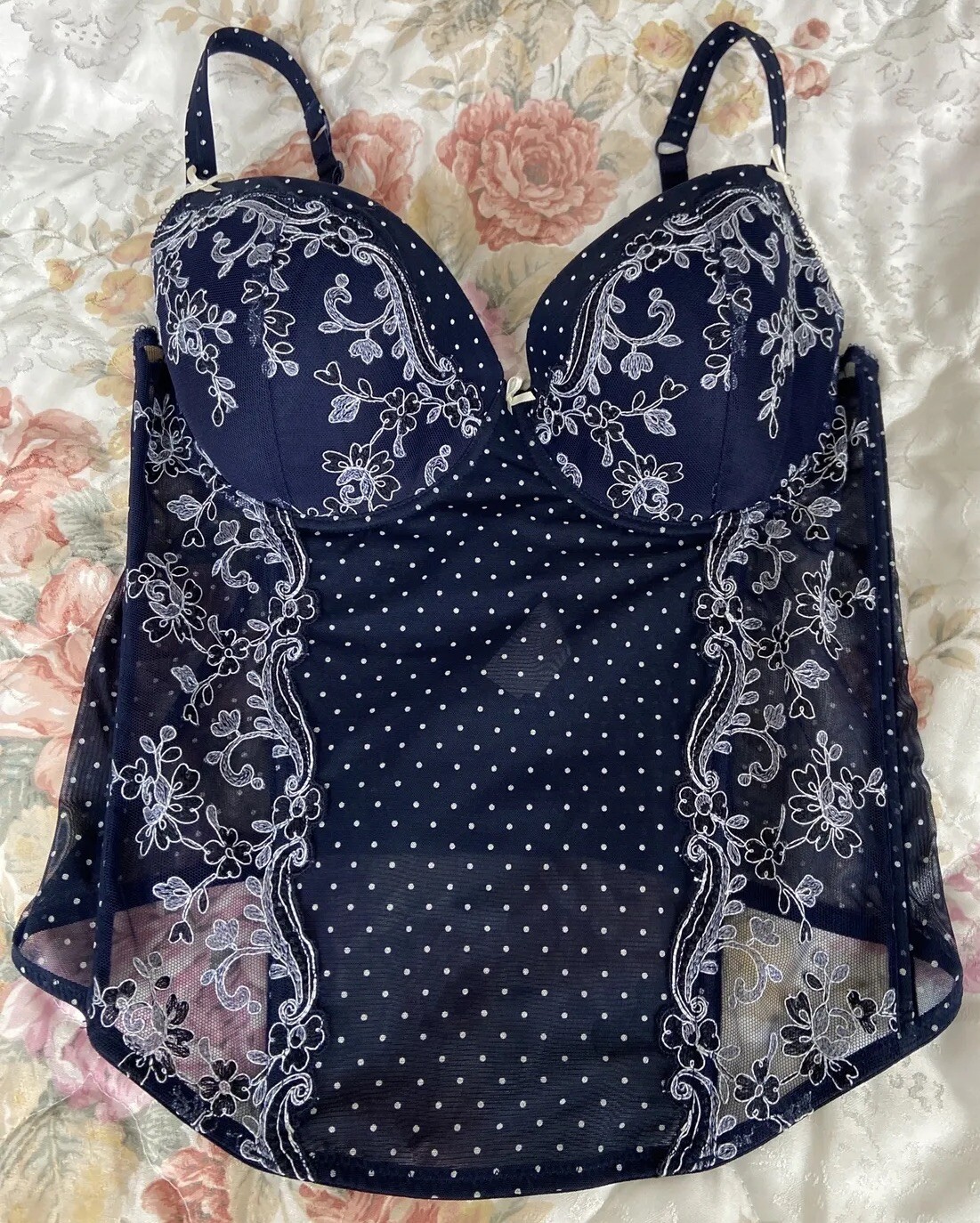 VINTAGE sexy Spitzen Mieder Straps Corsage eBay