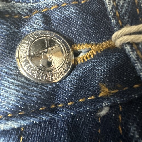 Jeans nuovi APC lavati indaco Delave Rudie taglio dritto da uomo taglia 24 prezzo al pubblico consigliato $265 - Foto 8 di 17