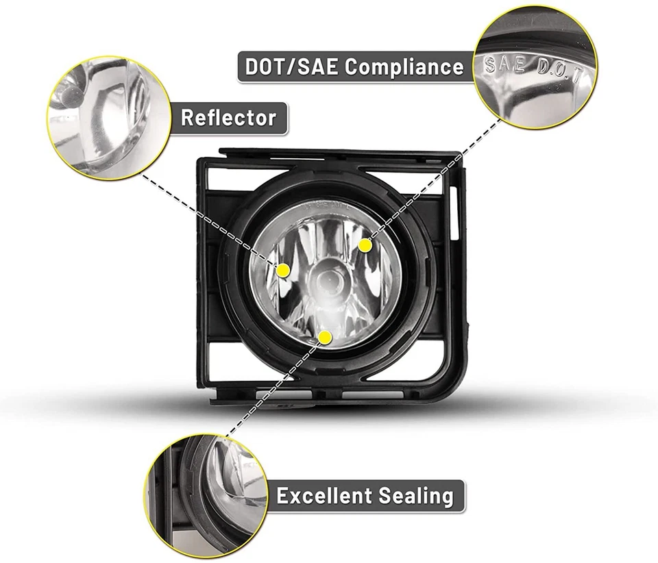 Pair Fog Lights for Scion xB 2011 2012 2013 2014 2015 H11 w/ Bubls Driving Lamps - Imagem 3 de 4