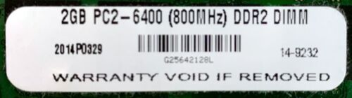 4GB Ttl - 2X 2GB DDR2 PC6400 PC2-6400 800MHz Desktop PC RAM Memory DIMM 240Pin - Picture 3 of 3