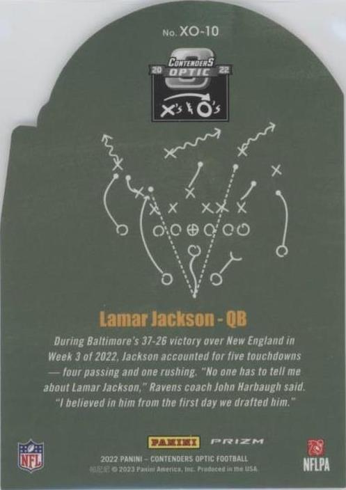 2022 Panini Contenders Optic Lamar Jackson XO 10 for sale | eBay
