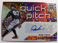 2021 MOSAIC QUICK PITCH SILVER DISCO PRIZM RC AUTO DEIVI GARCIA QPA-DG
