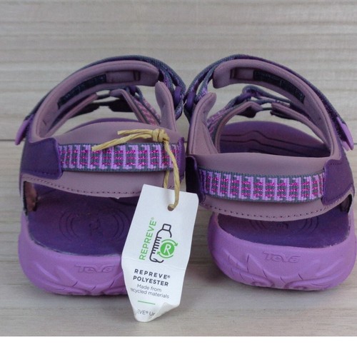 Teva Tirra Falls Purple Pennant Sport Active Sandals Big Kids Size 6 - Picture 4 of 7