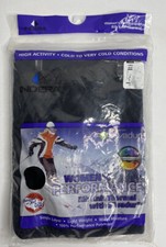 Indera Thermal Underwear Women s L Black Rib Knit Drawers Bottoms 40 - 42 Soft