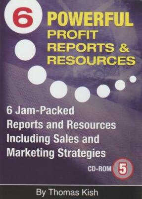 6 Powerful Profit Reports & Resources PC CD Thomas Kish Cash Flow sale marketing