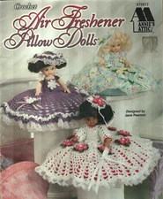 NEW AIR FRESHENER PILLOW DOLLS 6 DESIGNS ANNIE'S CROCHET PATTERN BOOK