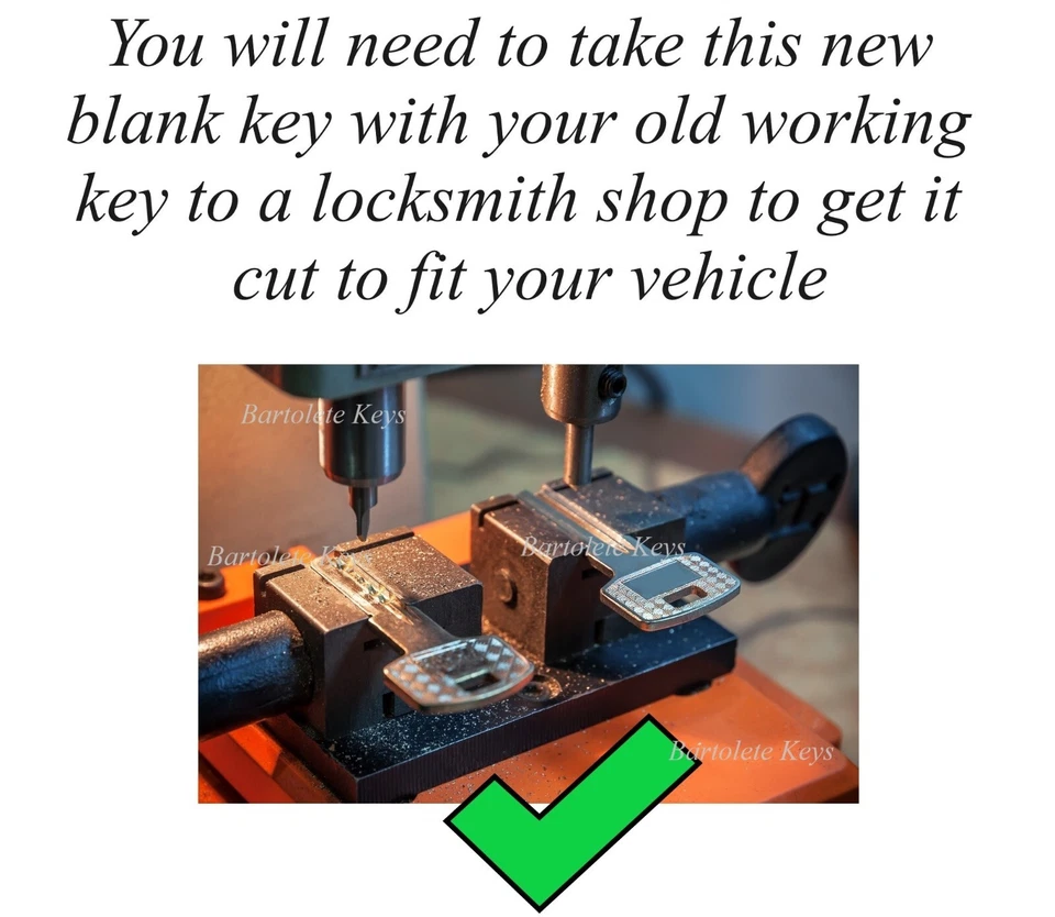 2 Replacement Car Key For Suzuki Sidekick Swift XL7 Geo Chevrolet Tracker Metro - Image 2 of 4