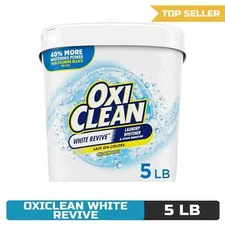 New OxiClean White Revive Laundry Whitener and Stain Remover Powder, 5 lb