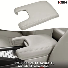 Fits 2009-2014 Acura TL Vinyl Leather Console Lid Armrest Cover Taupe Gray KBH