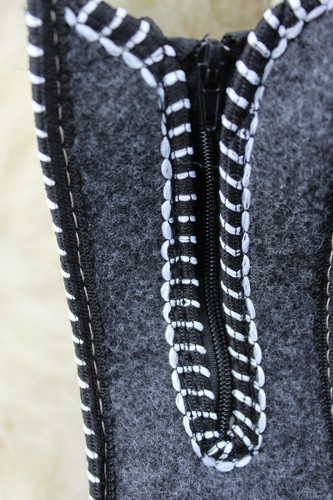 WOMEN MEN UNISEX NATURAL WOOL FELT& SHEEP'S WOOL SLIPPERS HARD SOLE ALL SIZES - Picture 11 of 12
