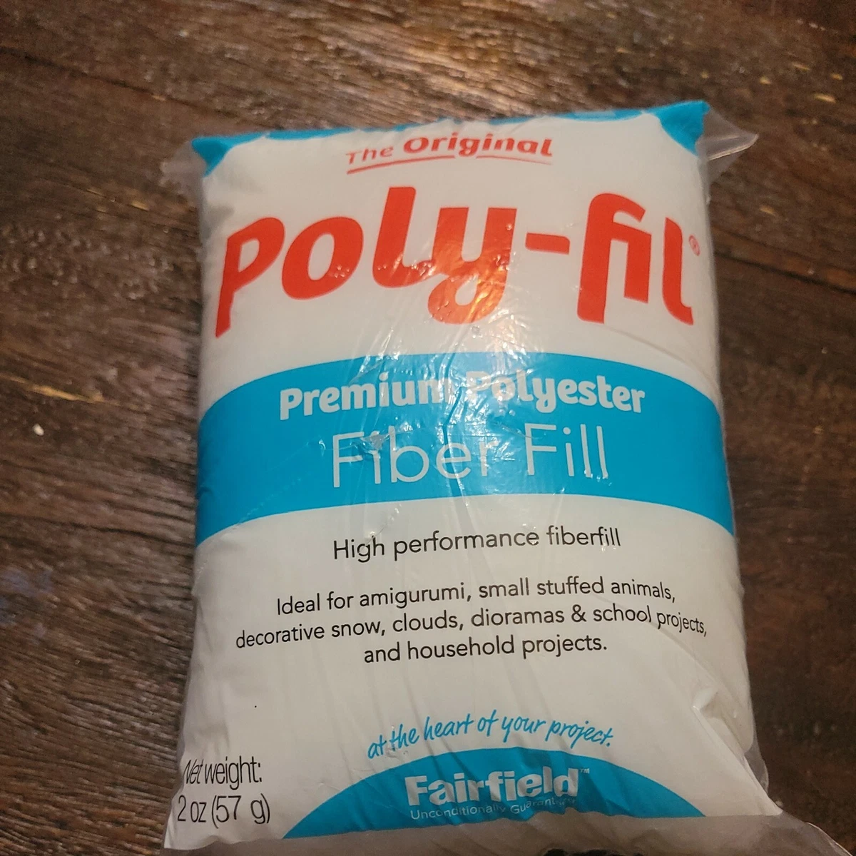PolyFil Premium Polyester Fiber Fill 20 oz, Polyfill Stuffing