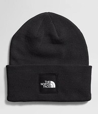 NWT THE NORTH FACE Big Box Men  s Cuffed Knit Beanie Hat-Black