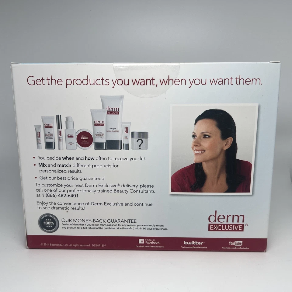 Derm 独家专业护肤面部护理套装全新胶原提升密封 — 第 3/4 张图片