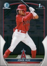 2023 Bowman Chrome Prospects #BCP-123 Jorge Ruiz Los Angeles Angels