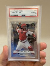 2012 Panini Prizm Yadier Molina #73 First Year Prizm PSA 10 GEM MT