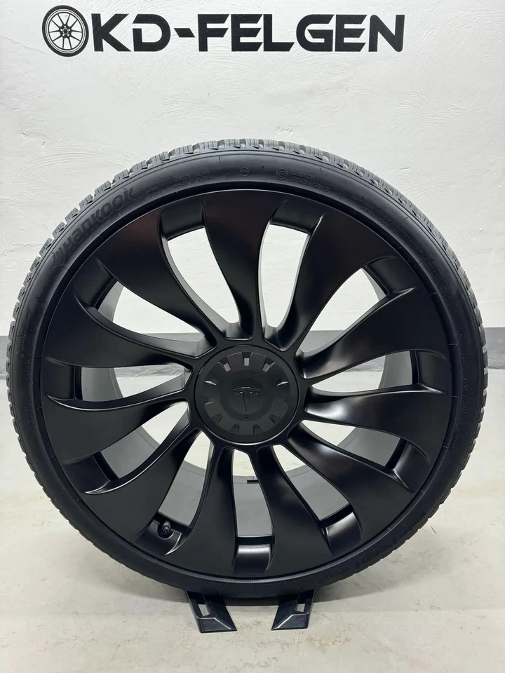 Original Tesla Model Y 21 Zoll Winterräder Überturbinen Alufelge 1188226-00-C - Bild 3 von 4
