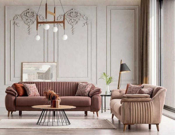 Komfortable Sofagarnitur 3+3 Sitzer HöChster Komfort FüR Entspanntes Wohnen-image
