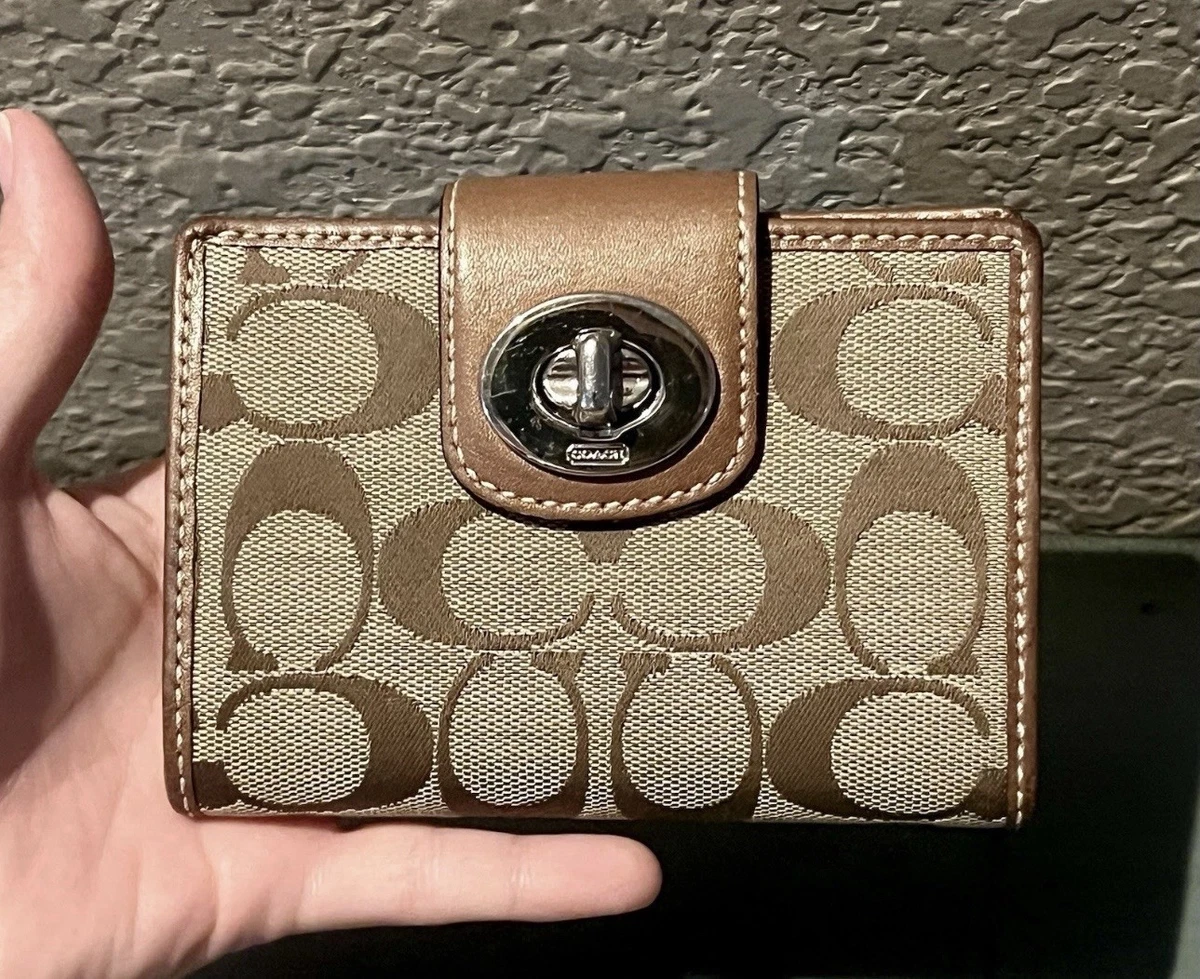 Coach Turnlock Wallet for sale | eBay