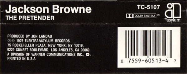 Jackson Browne - The Pretender (Cass, Album) (Mint (M)) 2595002235 - Image 2 of 4