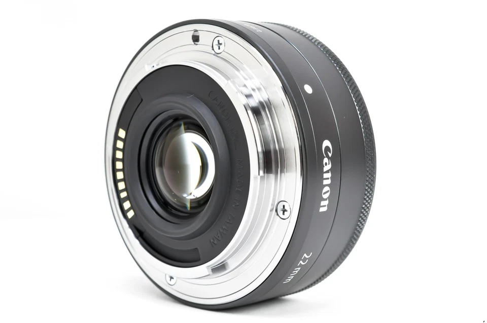 Lente gran angular AF negra Canon EF-M 22 mm F2 STM sin usar con tapas de Japón 2688 Foto 4 de 4