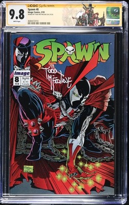 Spawn 8 CGC SS 9.8 Todd McFarlane  2/93 Vindicator + Custom Label