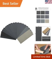 Ultimate 18-Piece Sandpaper Set -  Grits 120-3000 for Metal, Wood & More