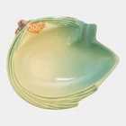 Roseville Pine Cone Green 1953 Mid Century Modern Pottery Ceramic Ashtray 499