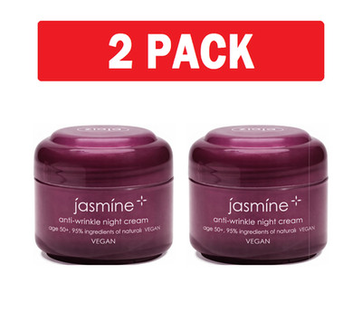 2 Pack Ziaja Jasmine 50+ Anti-Wrinkle Night Cream 50 ml/1.7 fl.Oz