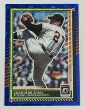 2025 Panini Donruss  Optic Juan Marichal #90 Blue Velocity Prizm San Fran Giants