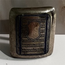Men s Silver Tone Metal Geometric Belt Buckle Fits 1.5 in Belt Width