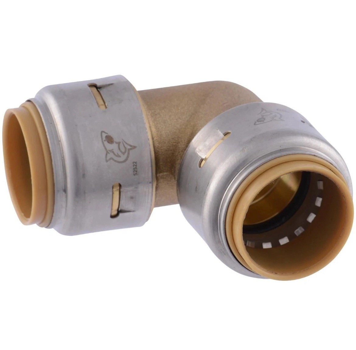 SharkBite Max 3/4 Inch 90 Degree Elbow Push to Connect Brass Plumbing Fitting