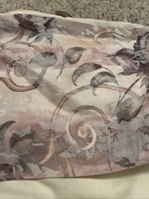 CROSCILL  Queen Pleated Bed Skirt Chambord Cassis Rose Floral