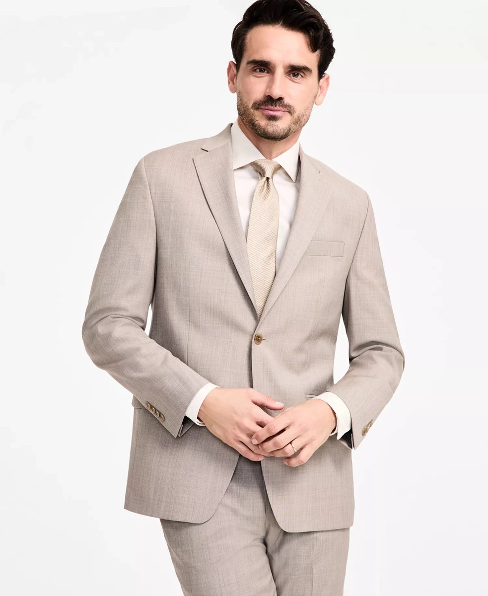 その他 *MOE* $450 Michael Kors Men's Tan Classic Fit Wool Blend Suit Jacket 42