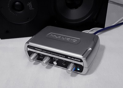 M-Audio Fast Track USB Digital Audio Interface Mic Guitar Recording with Cable
