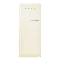 Smeg 244 Litre Fifties Style Left Hand Hinge Freestanding Fridge Wit FAB28LCR6UK