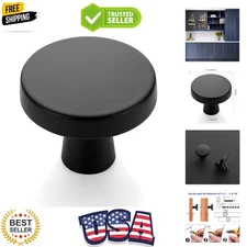 25 Pack Drawer Pulls 1-1/4 Inch Kitchen Cabinet Knobs Solid Round Dresser Dra...