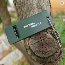 3-Frequency Emergency Whistle High Decibel Rescue Signaling Hiking Camping