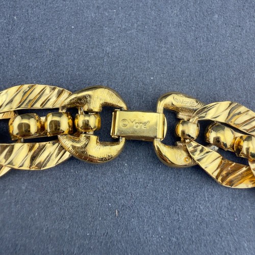 Monet Vintage Gold Tone Chunky Ribbed Link Statement Choker Necklace Retro 80s, $49.99 - Photo 8