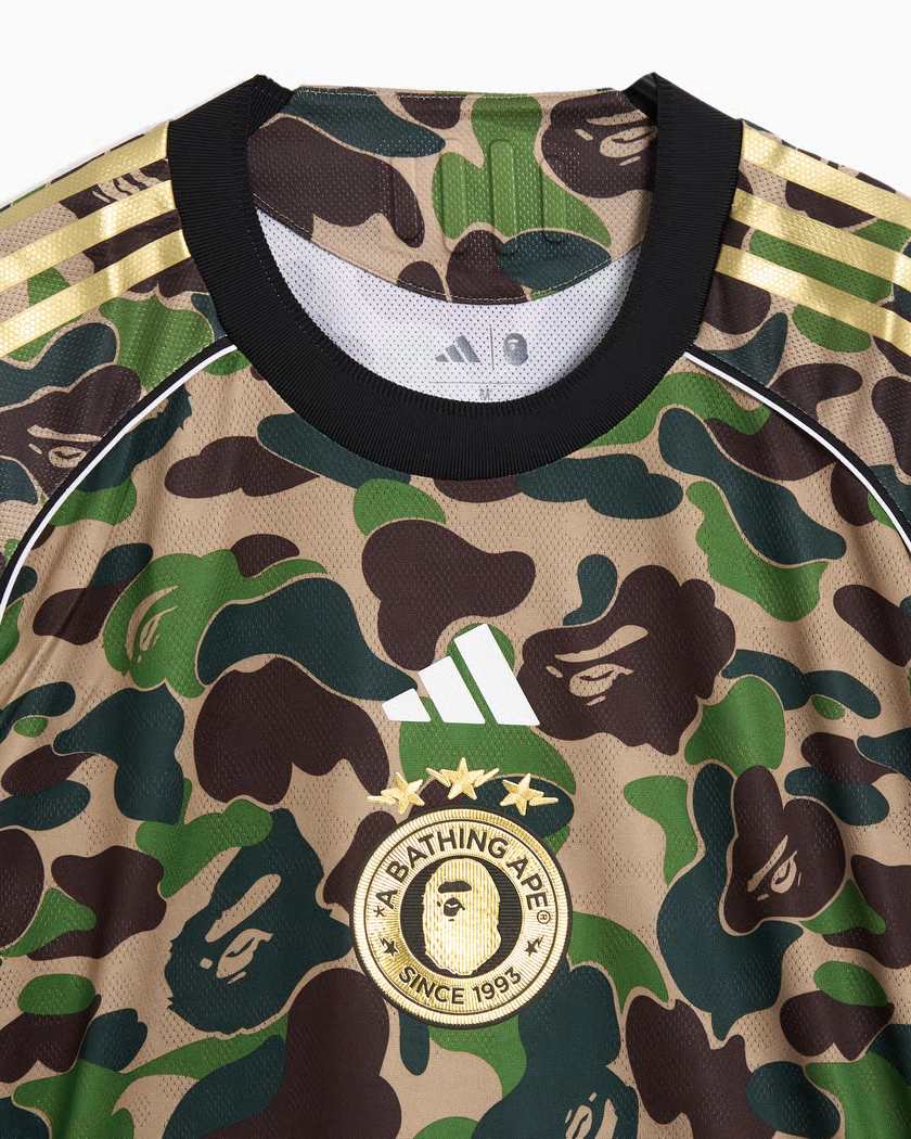 adidas Bape Originals Camo Black Full Set Slim Jersey and Shorts