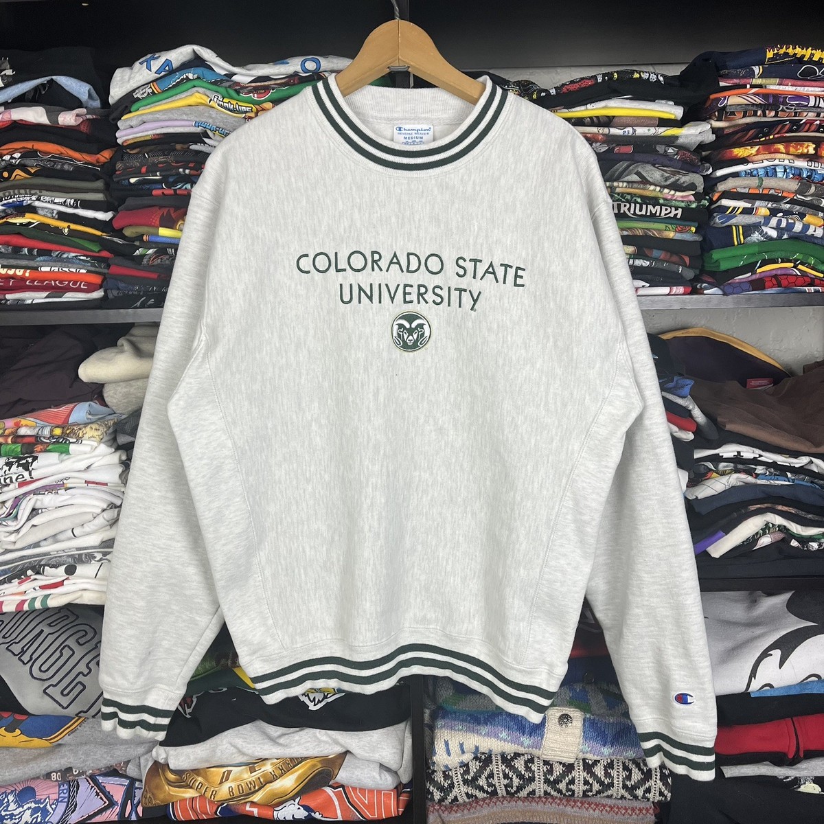 Vintage Champion Reverse Weave Colorado State University 