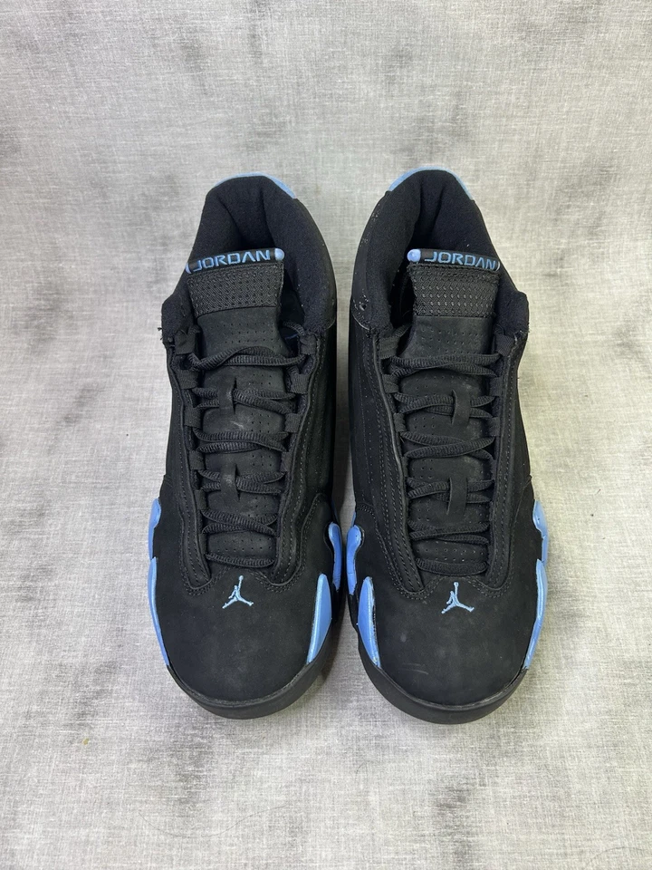 Talla 10.5 - Air Jordan 14 Retro Negro Azul Universitario Foto 3 de 4