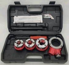 Central Machinery Ratcheting Pipe Threader Set 1/2" 3/4" 1" NPT 5pc Case 57257