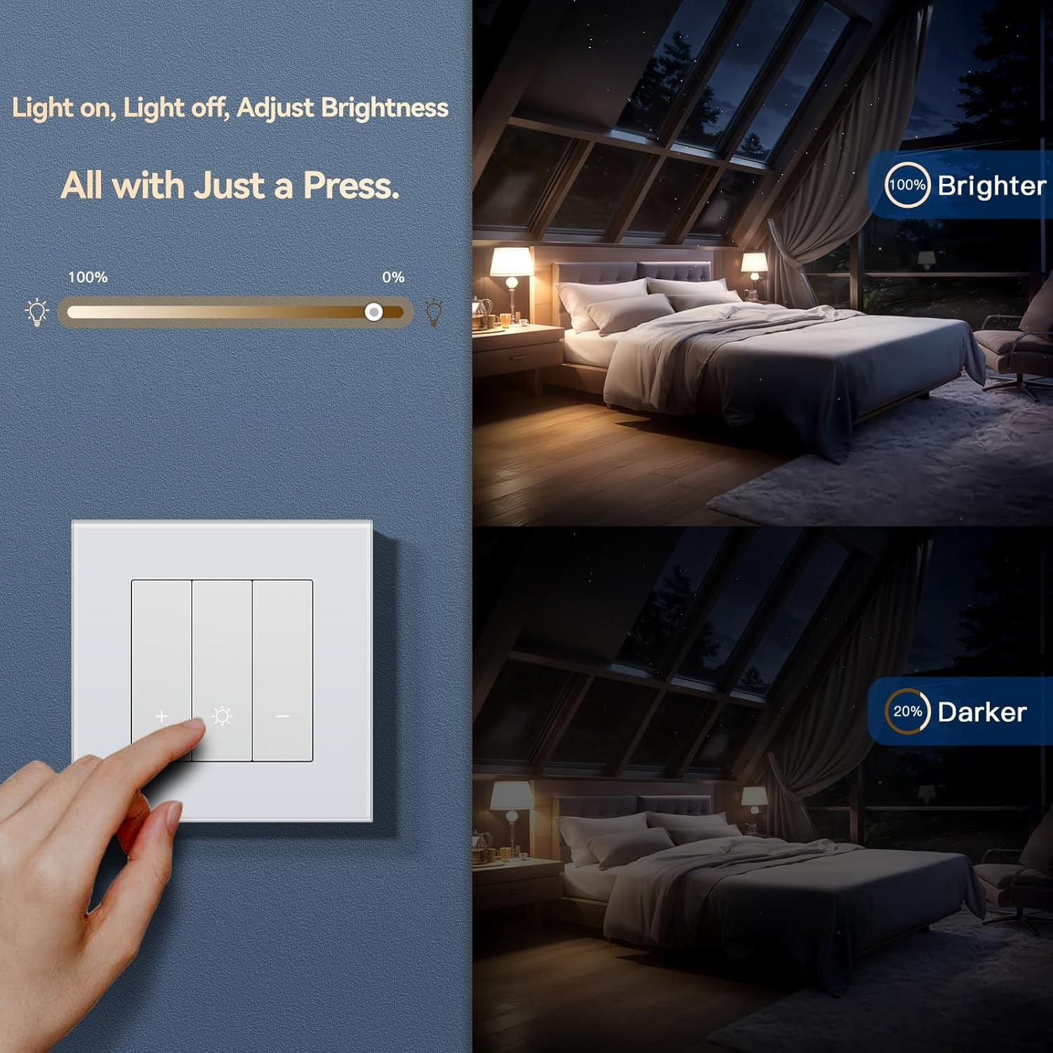 Alexa, Interruttore Della Luce Wifi, Compatibile Con Alexa/Google Home, Interrut - 3