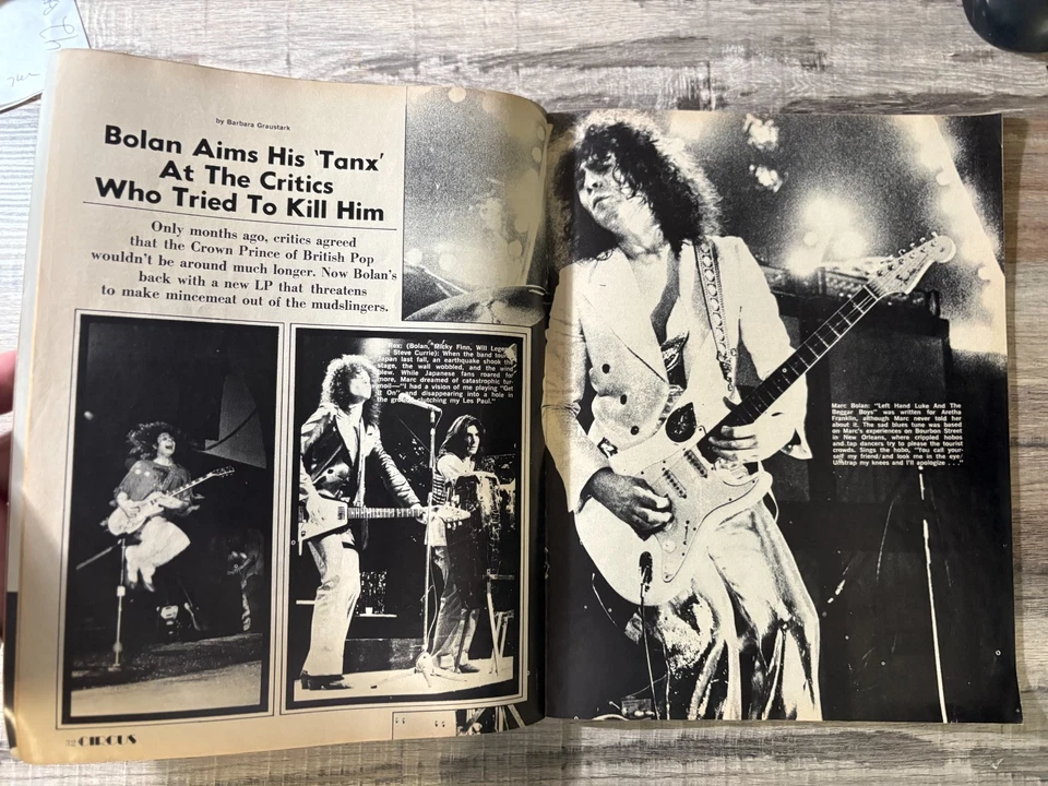 S CIRCUS Rock Magazine JULY 1973 DAVID BOWIE, PAUL McCARTNEY, MARC BOLAN, ALICE - Image 4 of 4