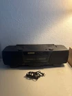 VINTAGE HITACHI CX-W520 CD DUAL CASSETTE BOOMBOX AM/FM RADIO PORTABLE STEREO