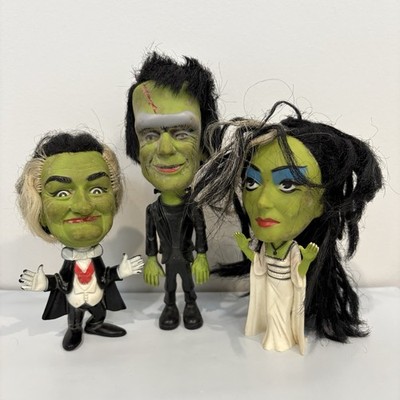 RARE 1964 Munsters Remco Doll Lot Herman Lily Grampa Horror TV Movie Kayro Vue