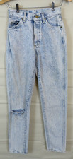 Vintage Lee High waisted Acid washed jeans 1990's Size 3 Med Made in USA