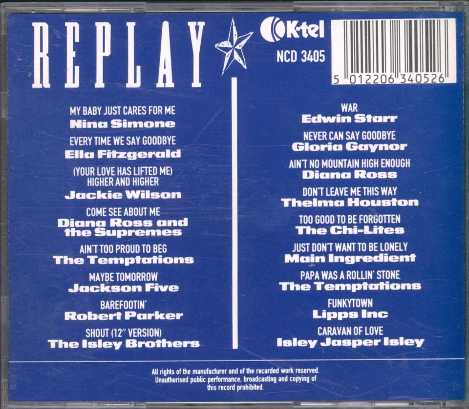 Various Artists Hits Revival 2 - Replay CD UK K-Tel 1988 compilation NCD3405 - Image 2 of 3